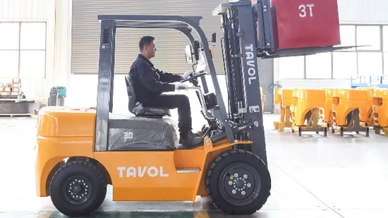 Carretillas elevadoras con contrapeso de hierro fundido Tavol con motor diésel de 2, 3, 4, 5 y 8 toneladas