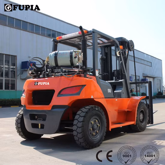 Montacargas de servicio pesado de GLP, montacargas de gas propano de 5 toneladas a la venta